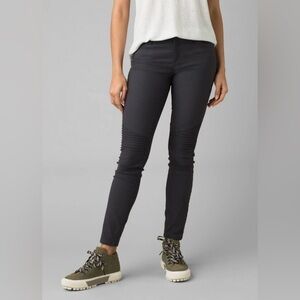 Prana NWT Brenna pants size 6 moto style charcoal skinny